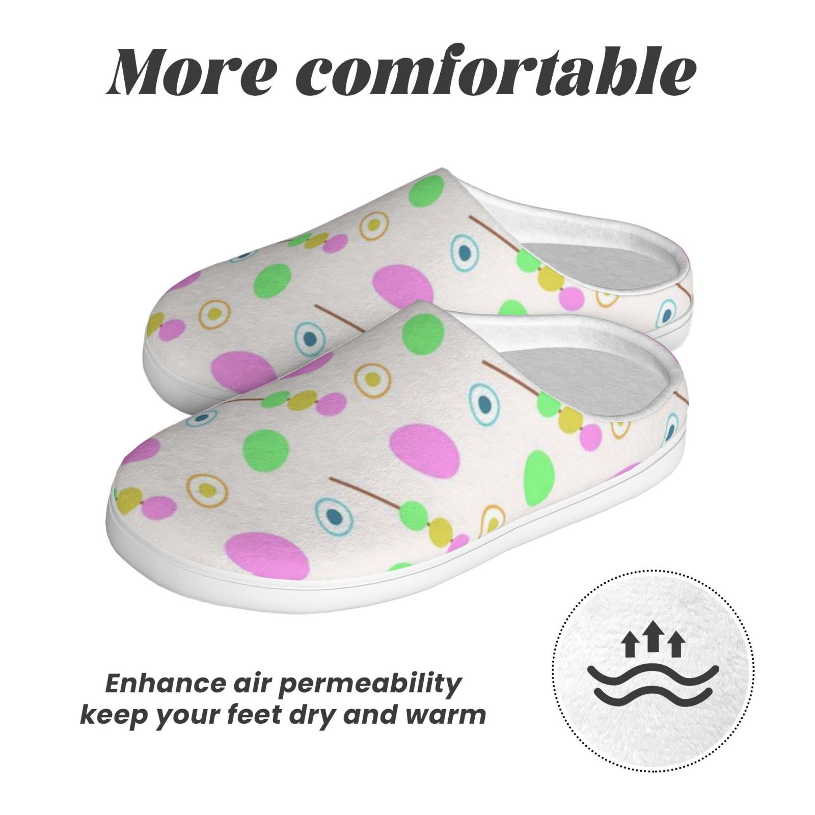 Adult TPR cotton slippers