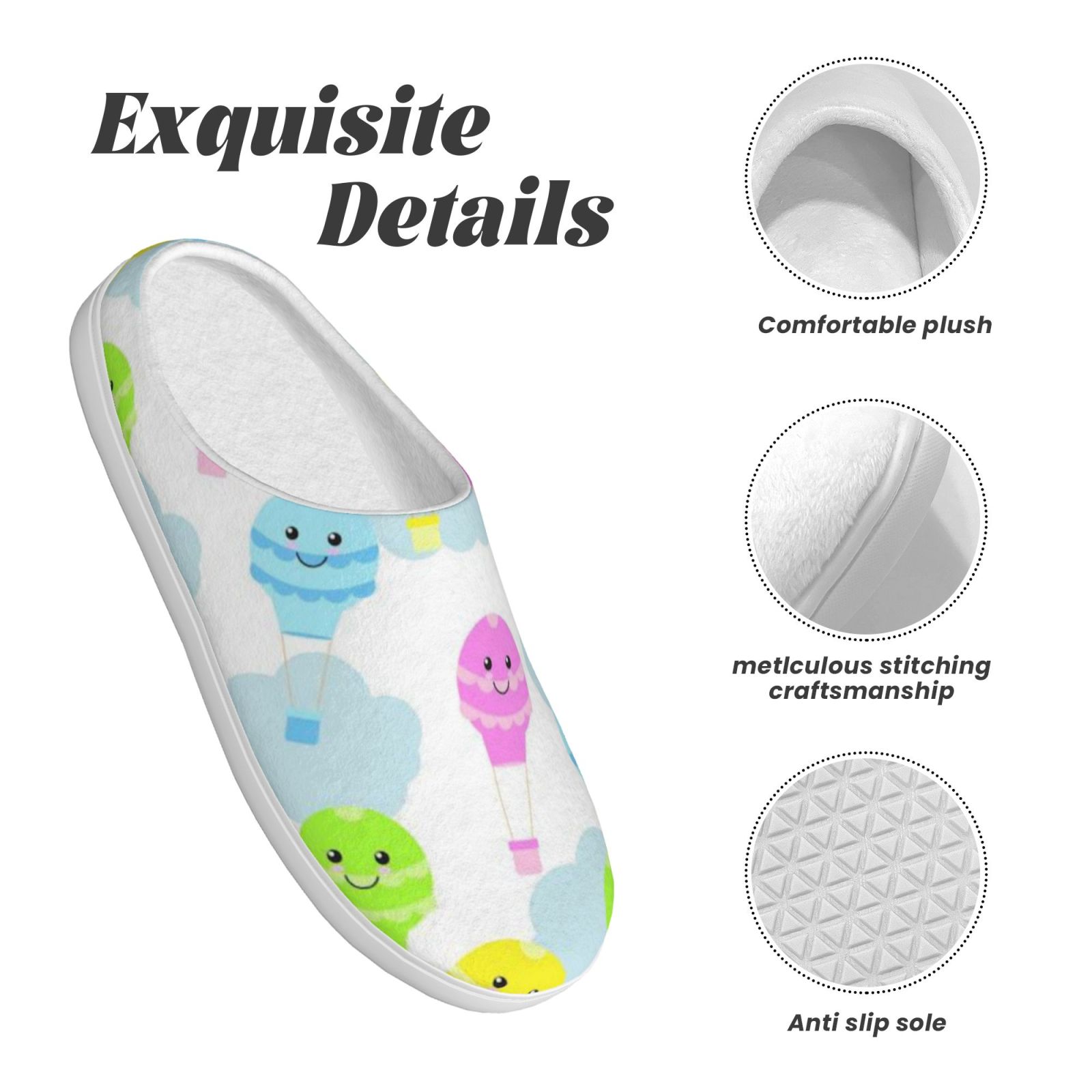 Adult TPR cotton slippers