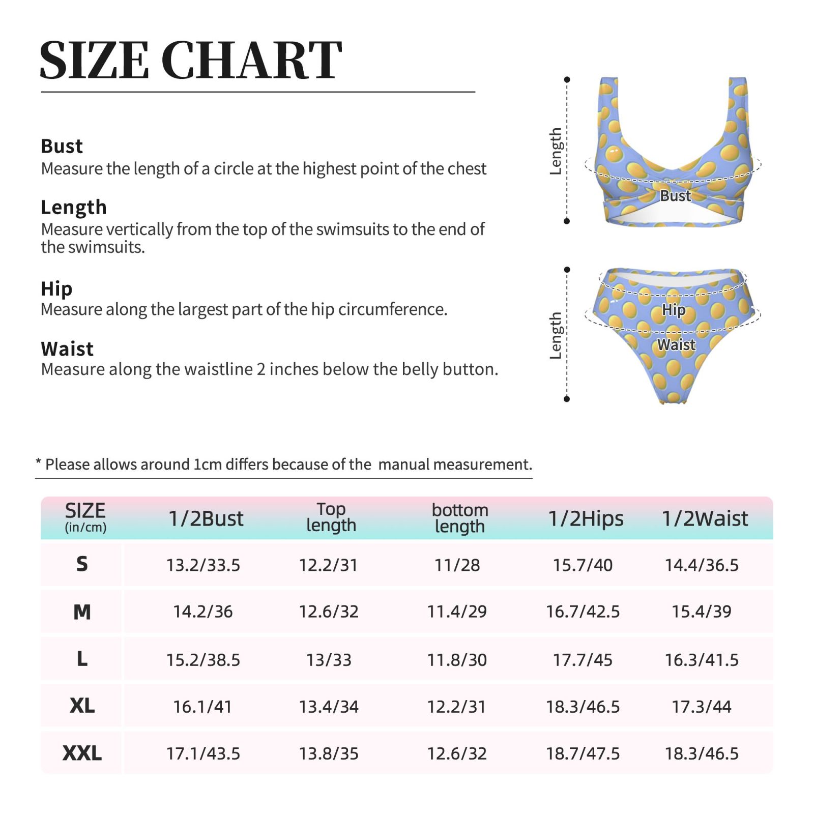 Women's two-piece cross bikini