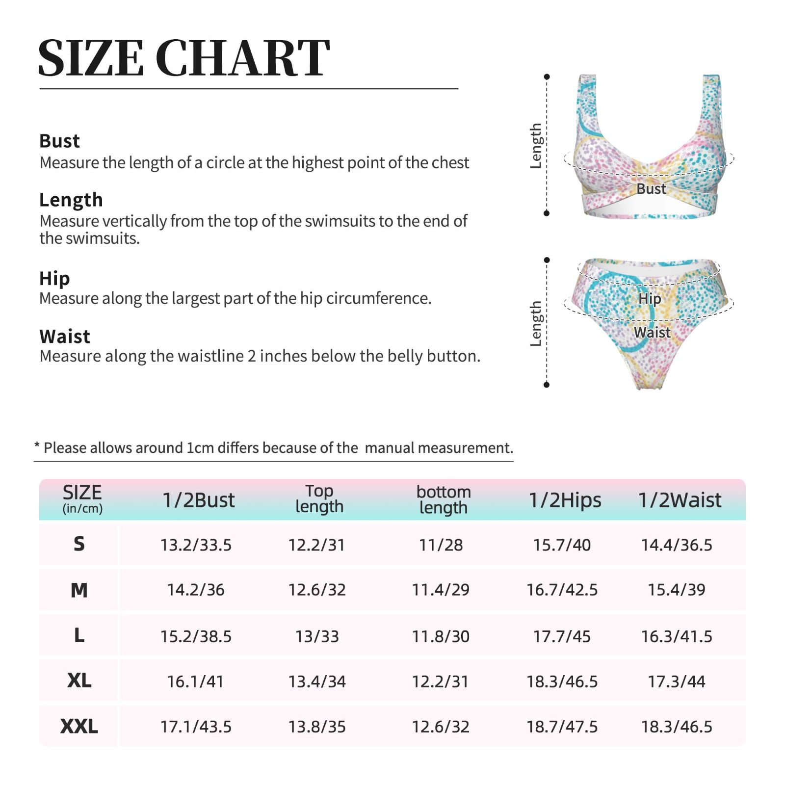 Women's two-piece cross bikini
