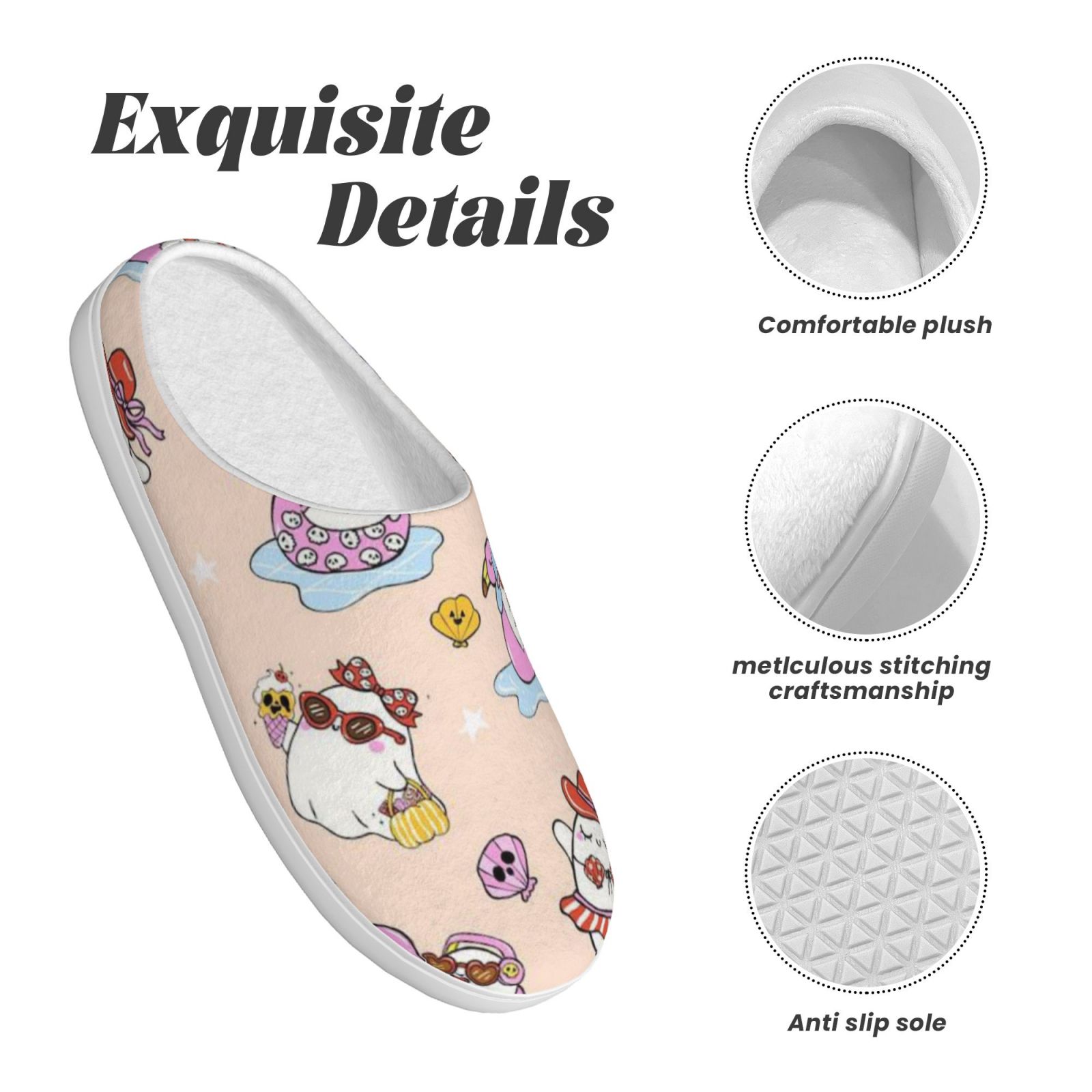 Adult TPR cotton slippers