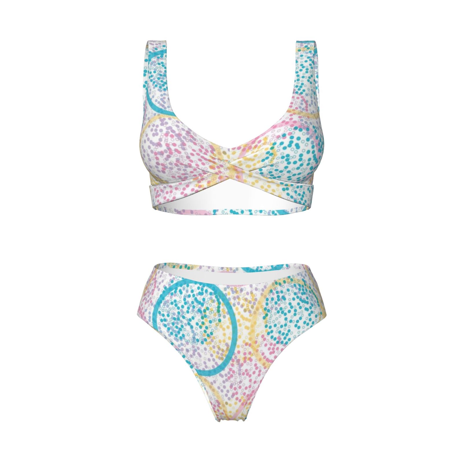 Women's two-piece cross bikini