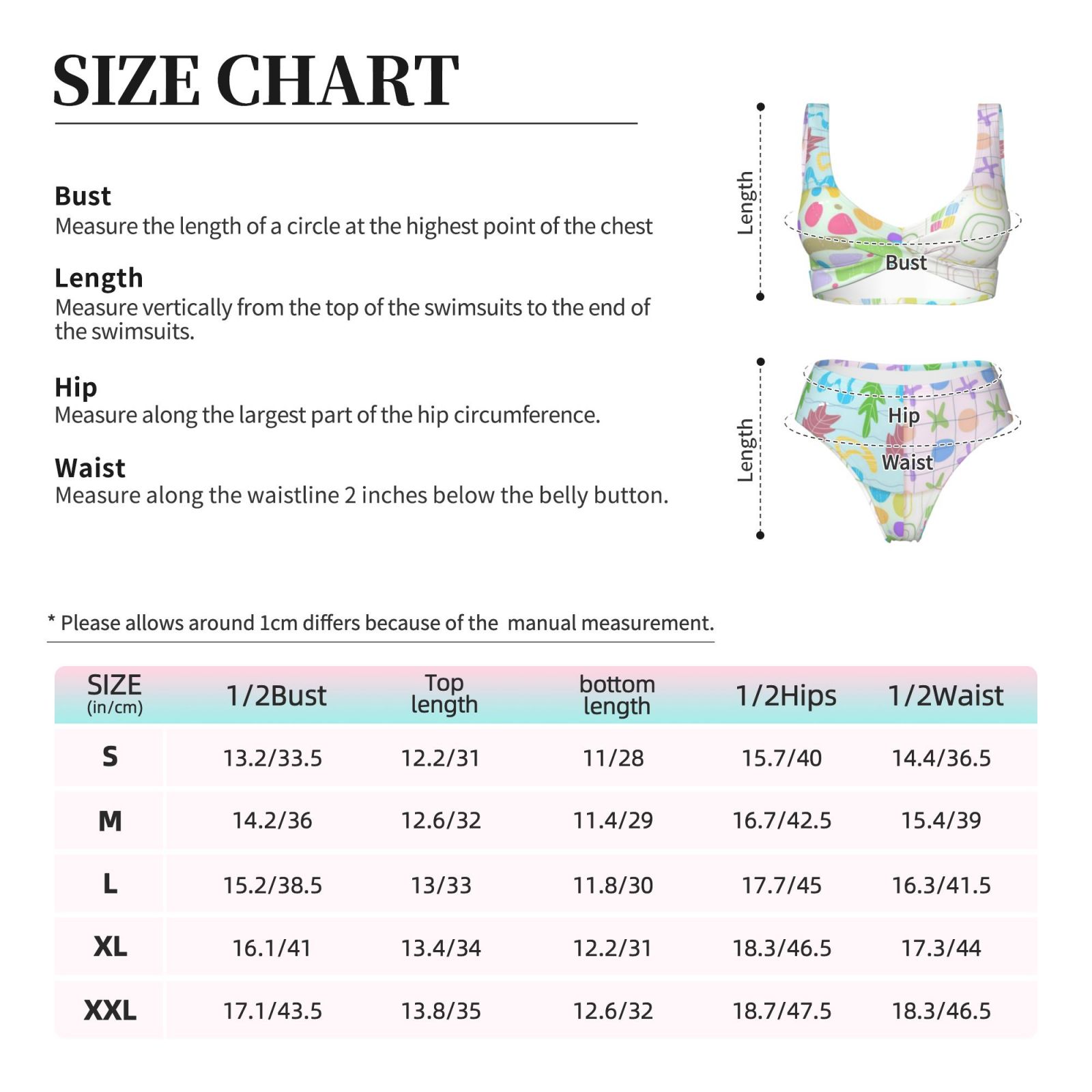 Women's two-piece cross bikini