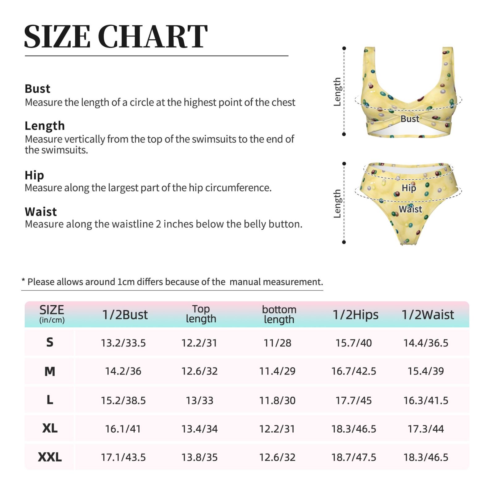 Women's two-piece cross bikini