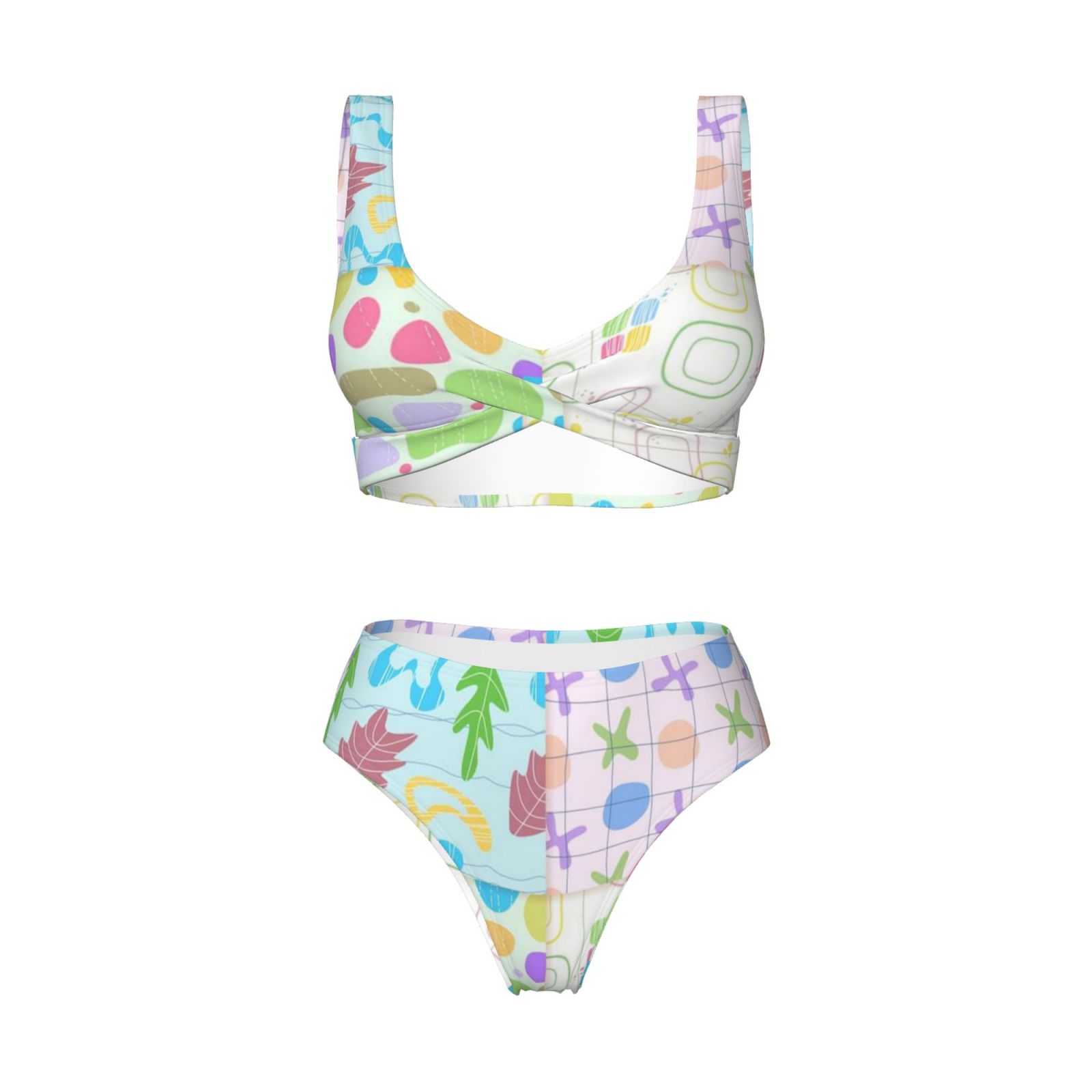 Women's two-piece cross bikini