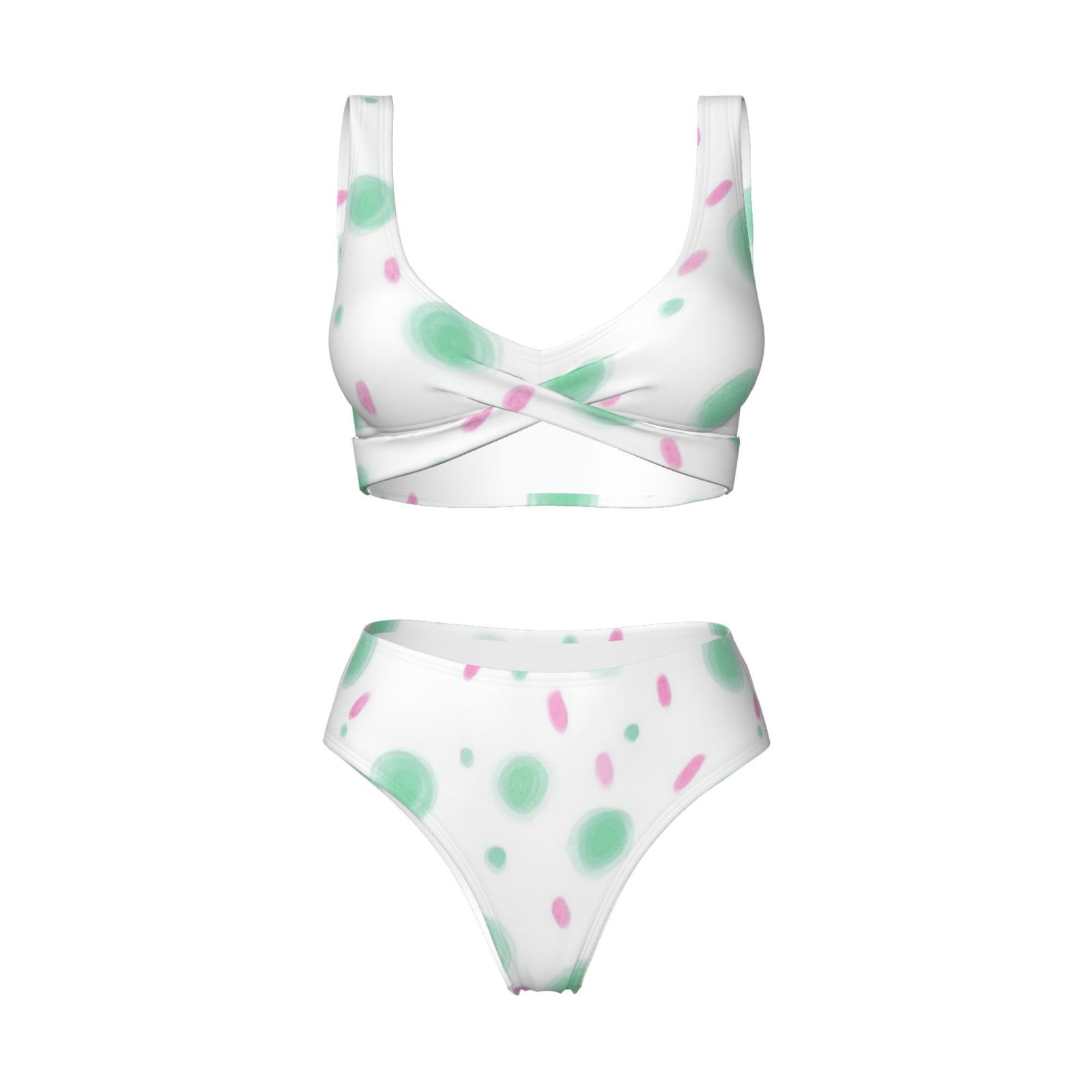 Women's two-piece cross bikini
