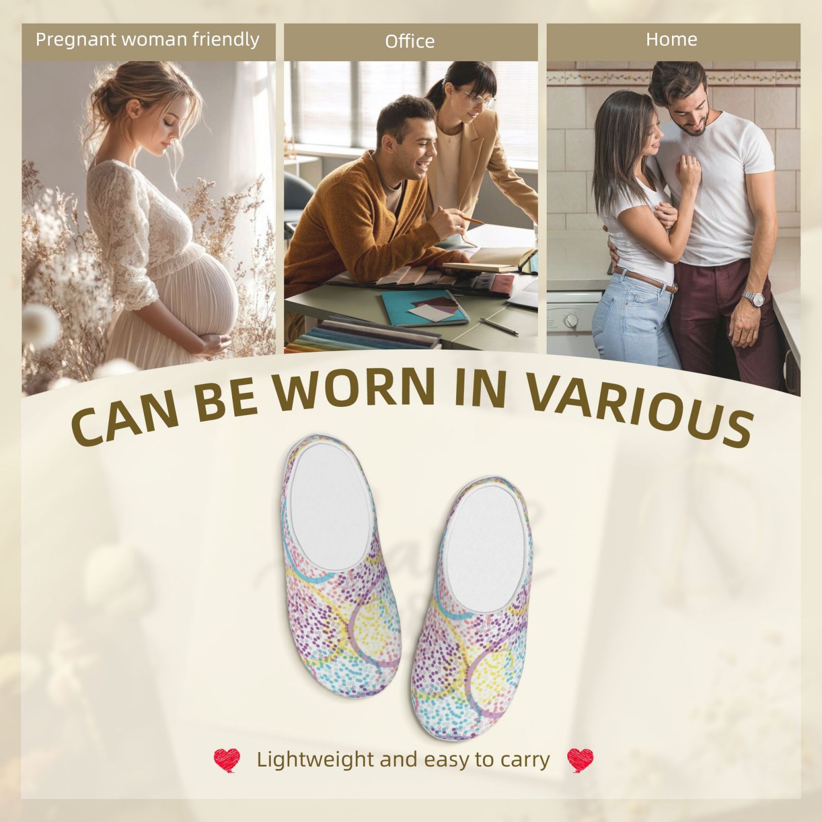 Adult TPR cotton slippers