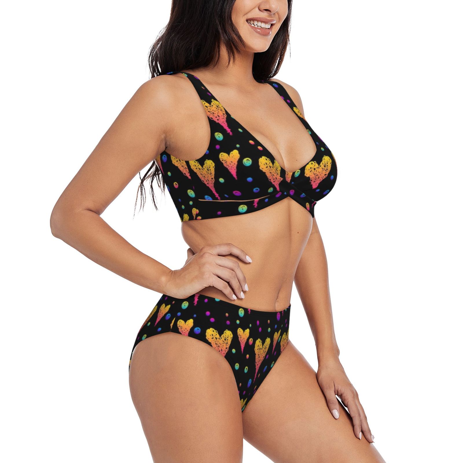 Women's two-piece cross bikini