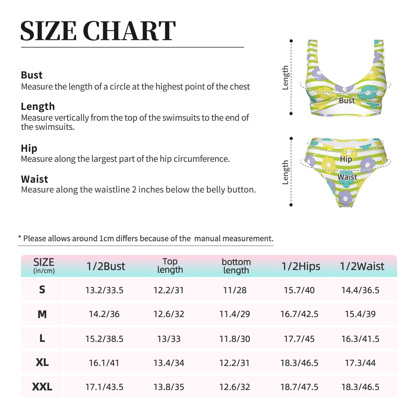 Women's two-piece cross bikini