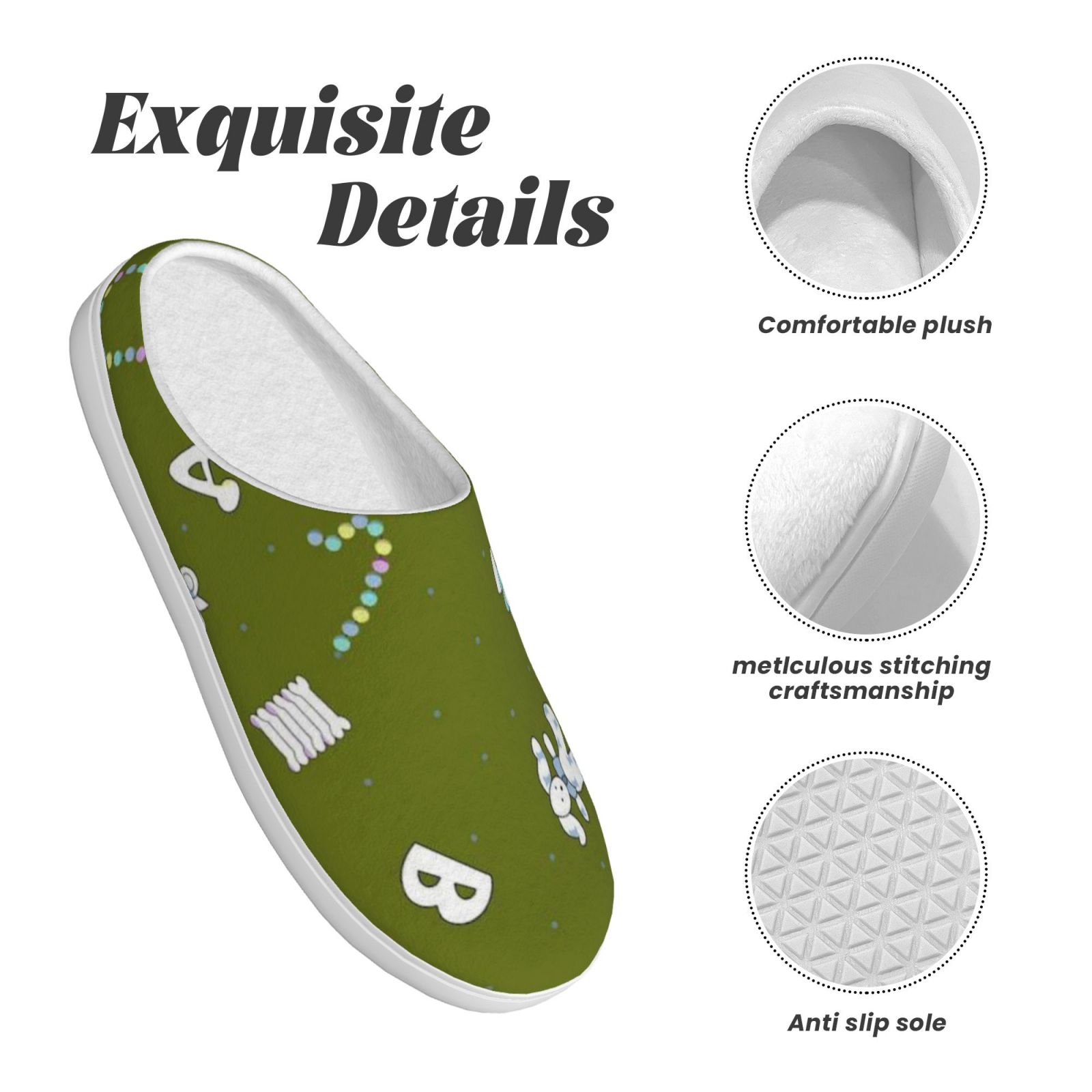Adult TPR cotton slippers