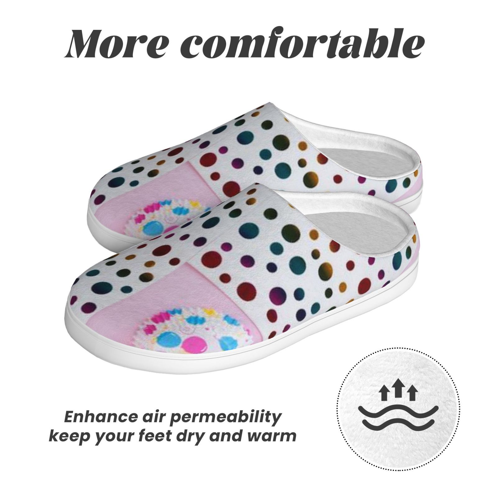 Adult TPR cotton slippers