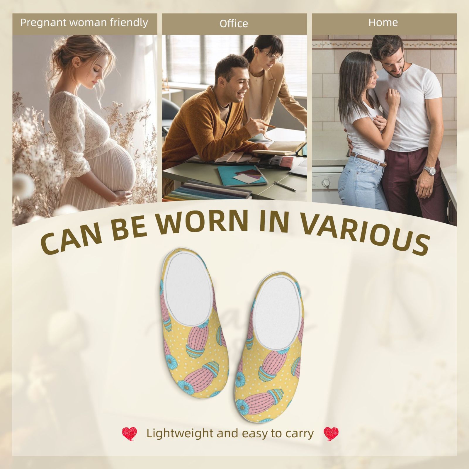 Adult TPR cotton slippers