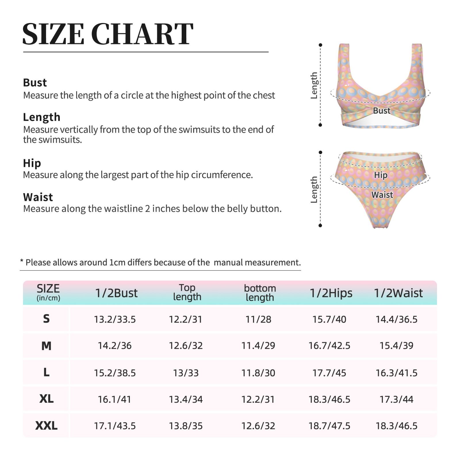Women's two-piece cross bikini