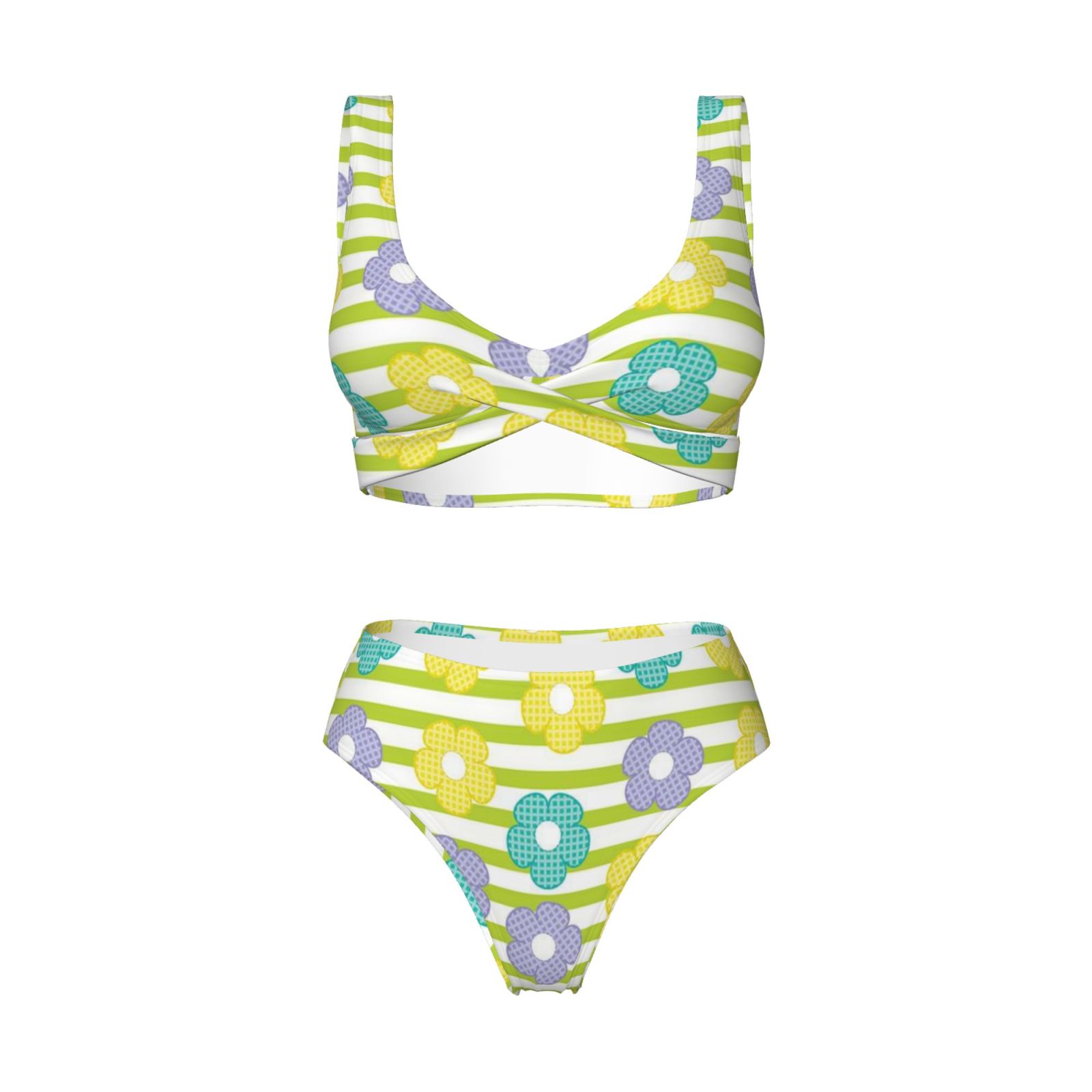 Women's two-piece cross bikini