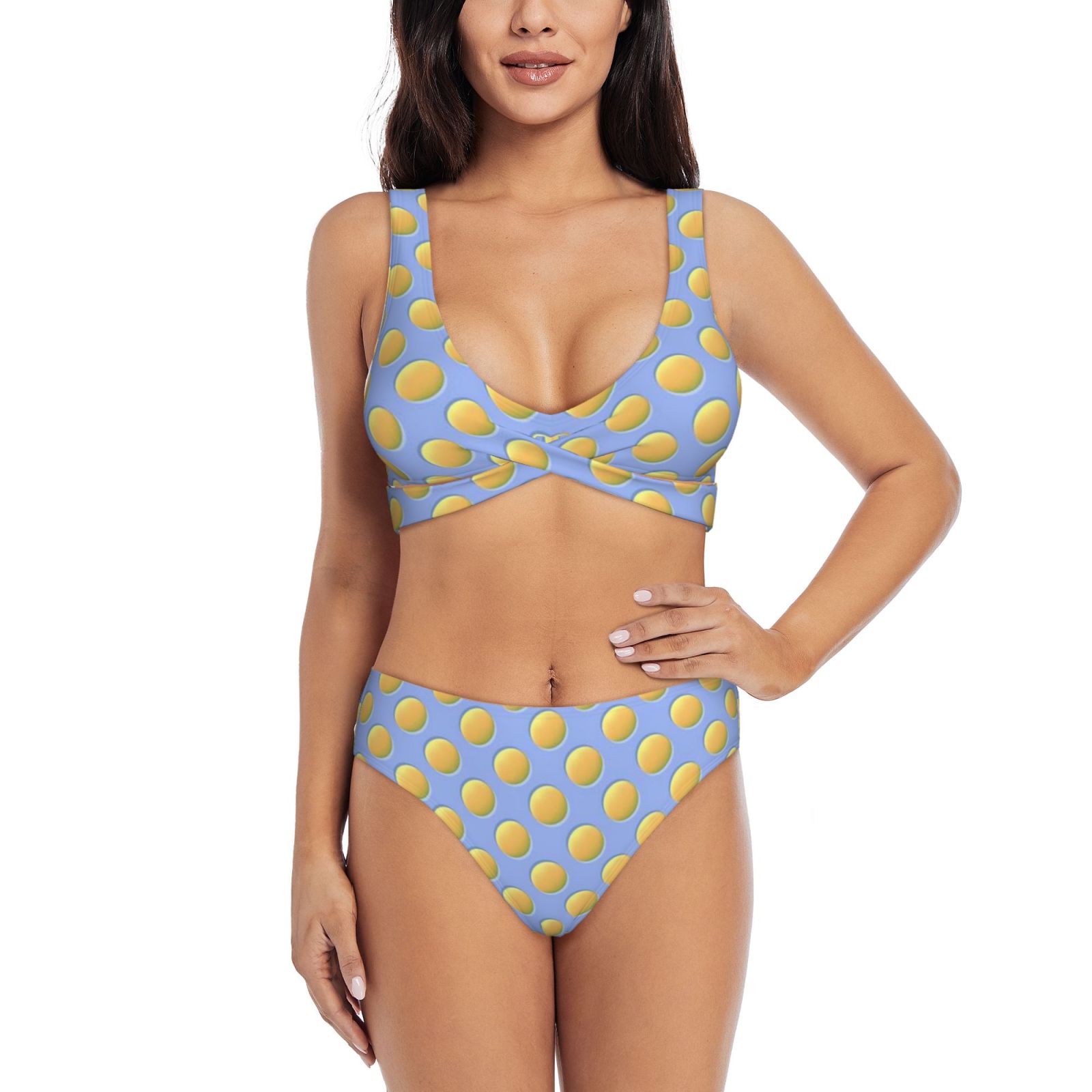 Women's two-piece cross bikini