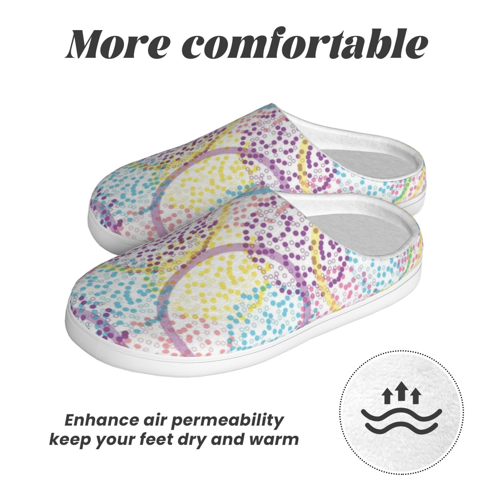 Adult TPR cotton slippers
