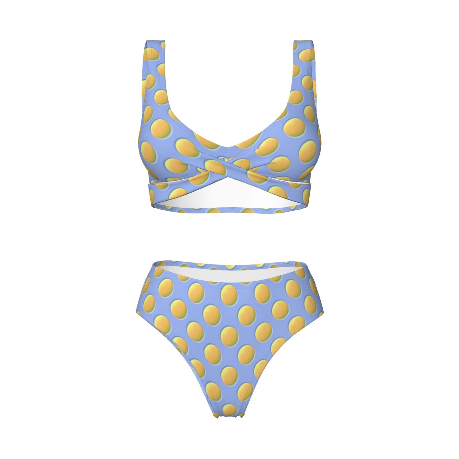 Women's two-piece cross bikini