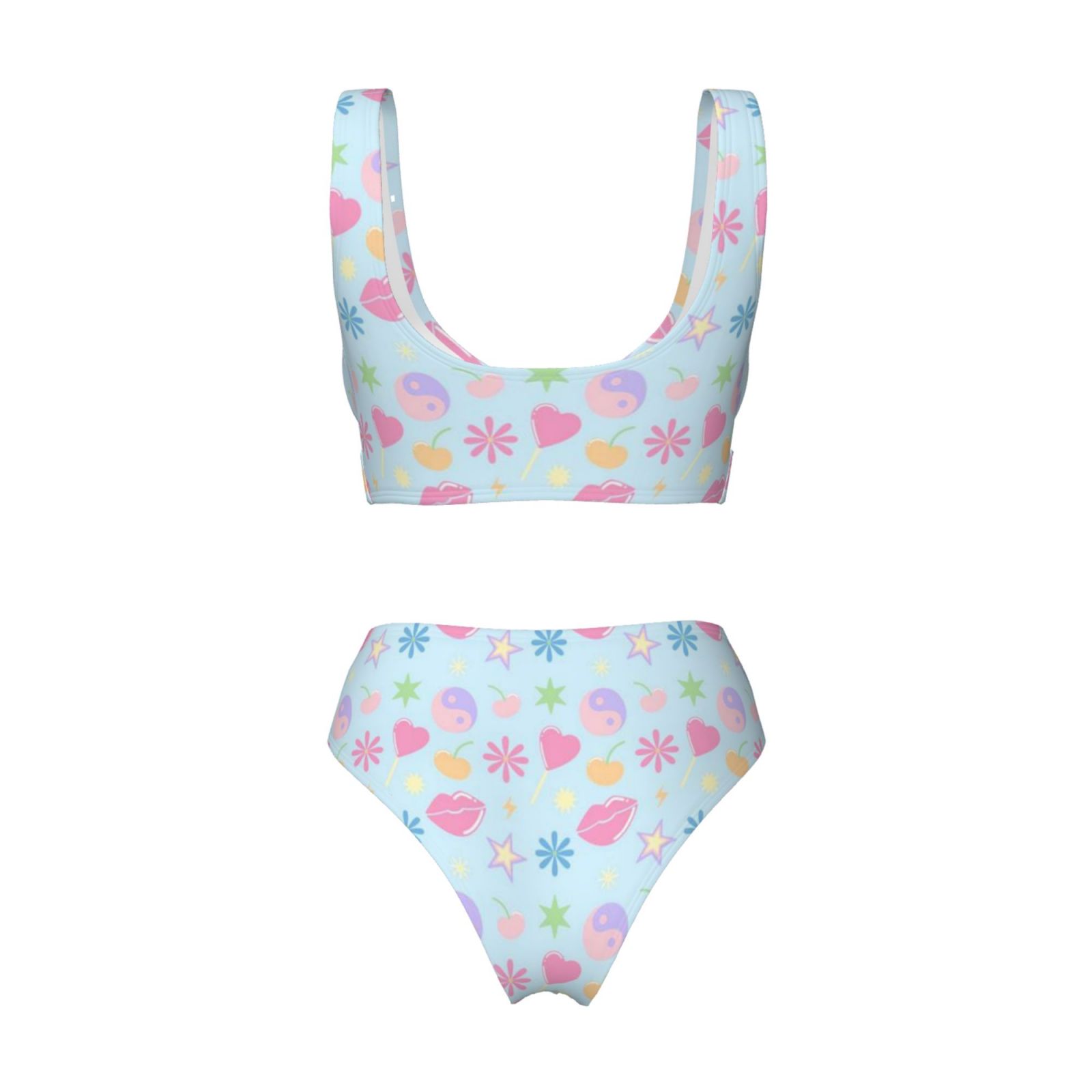 Women's two-piece cross bikini