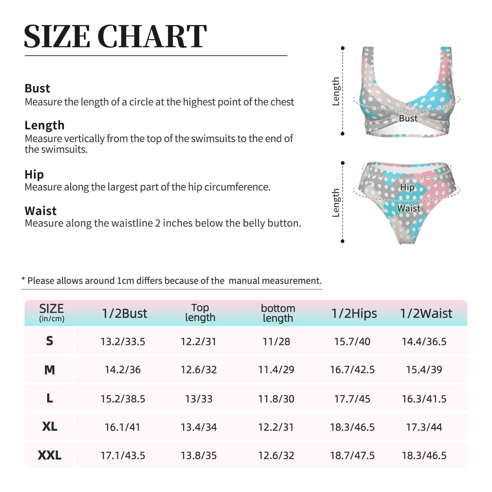 Women's two-piece cross bikini