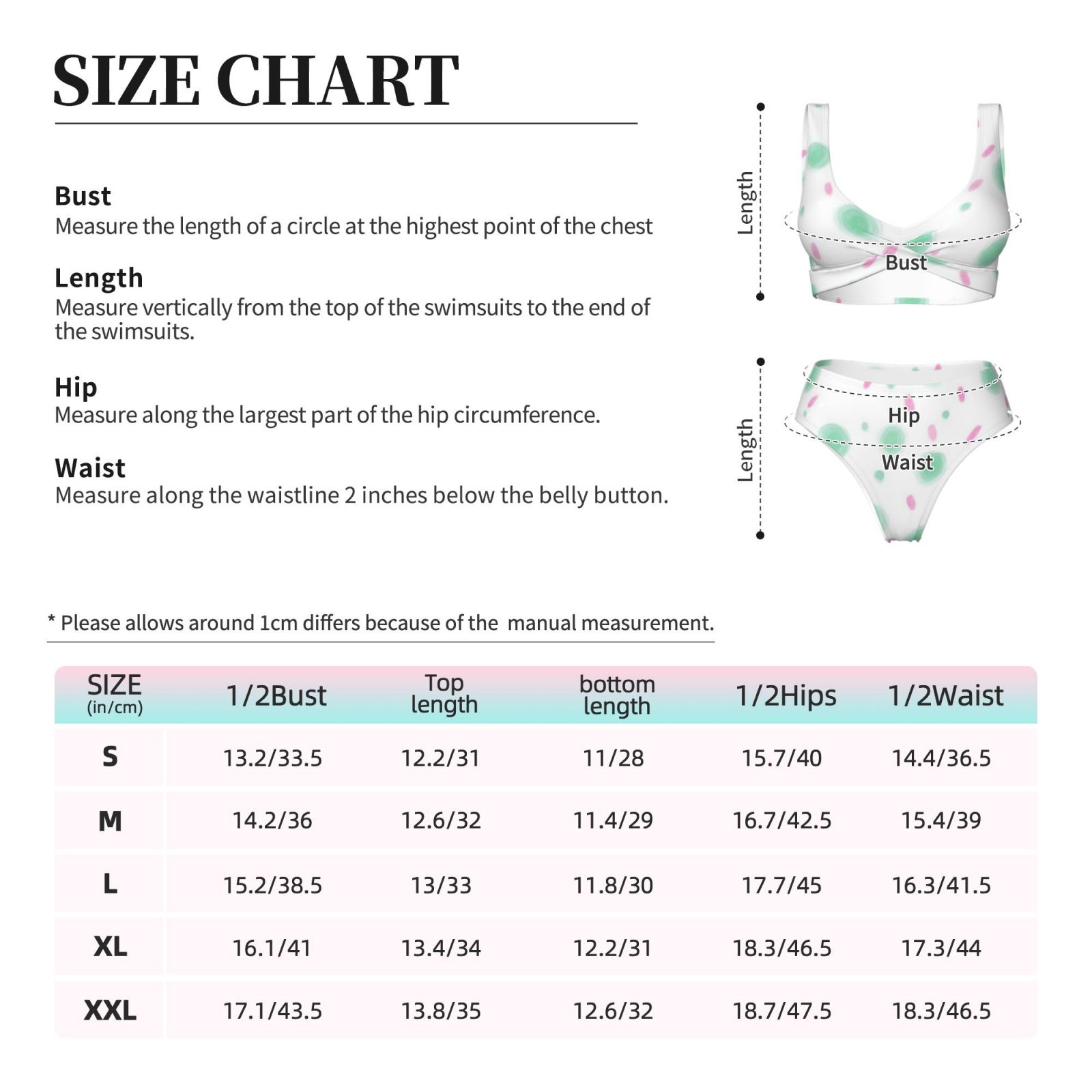Women's two-piece cross bikini