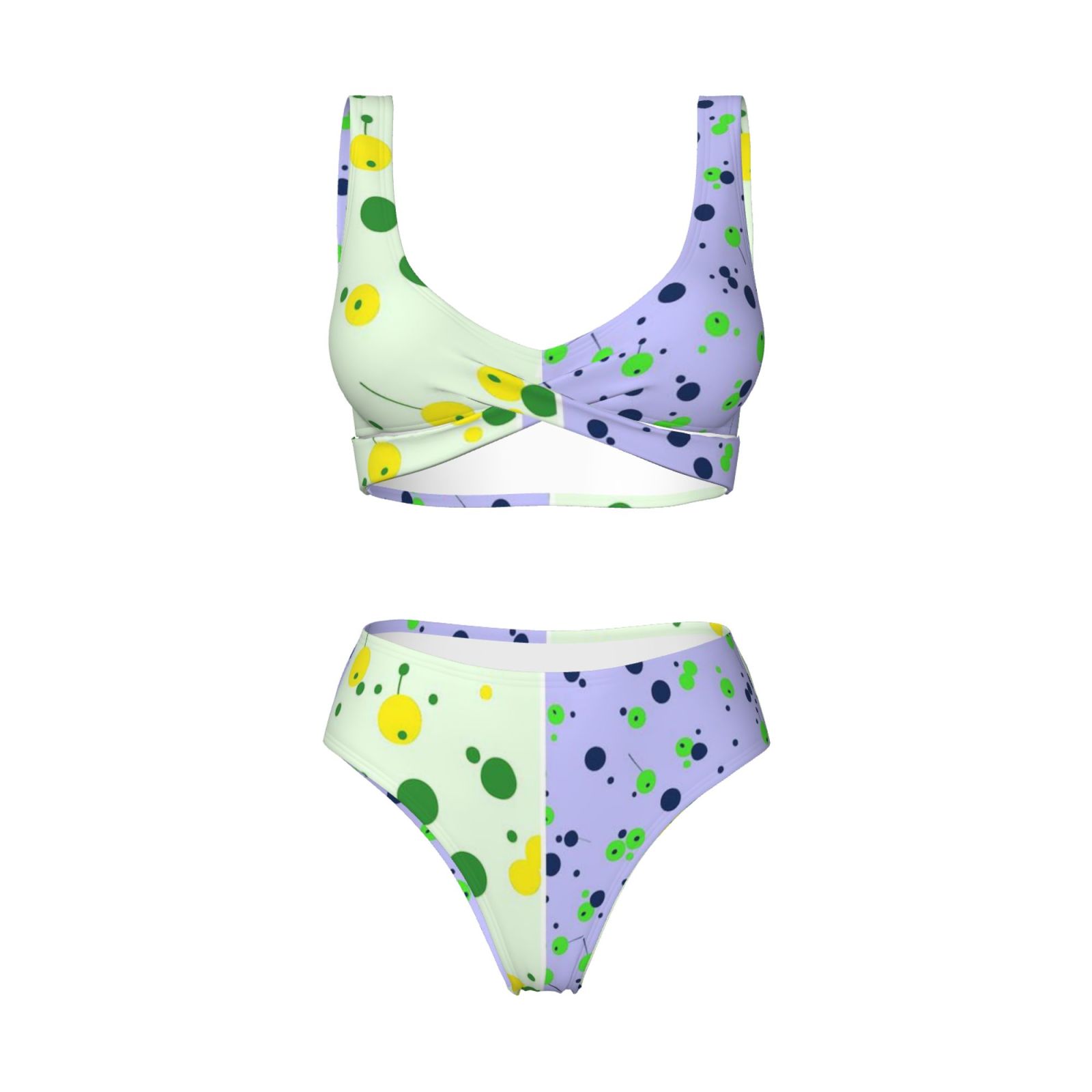 Women's two-piece cross bikini