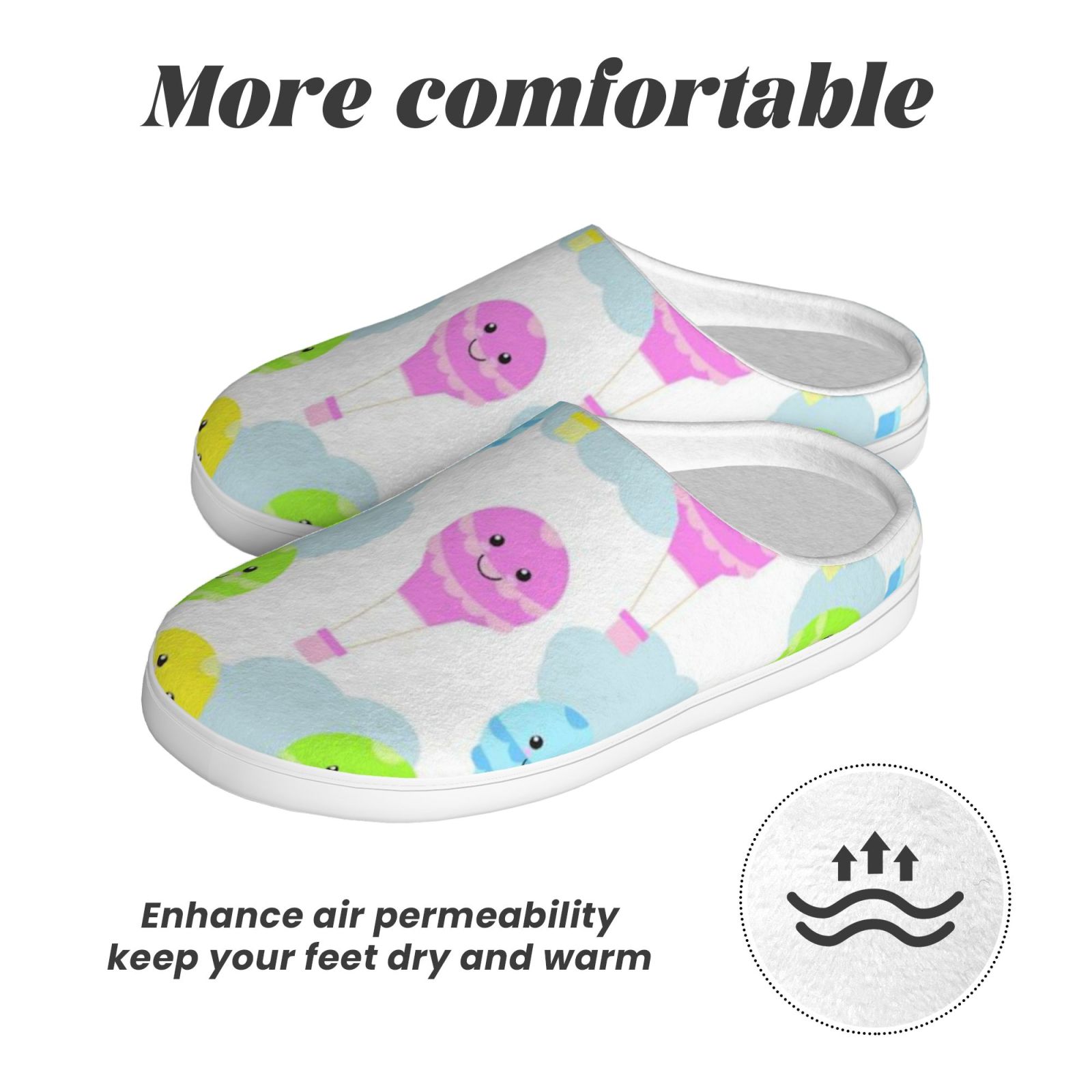 Adult TPR cotton slippers