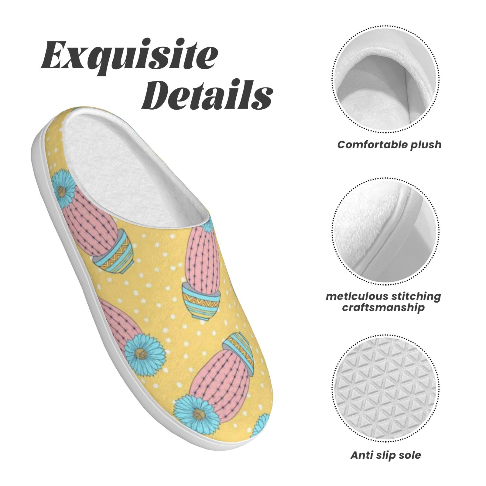 Adult TPR cotton slippers