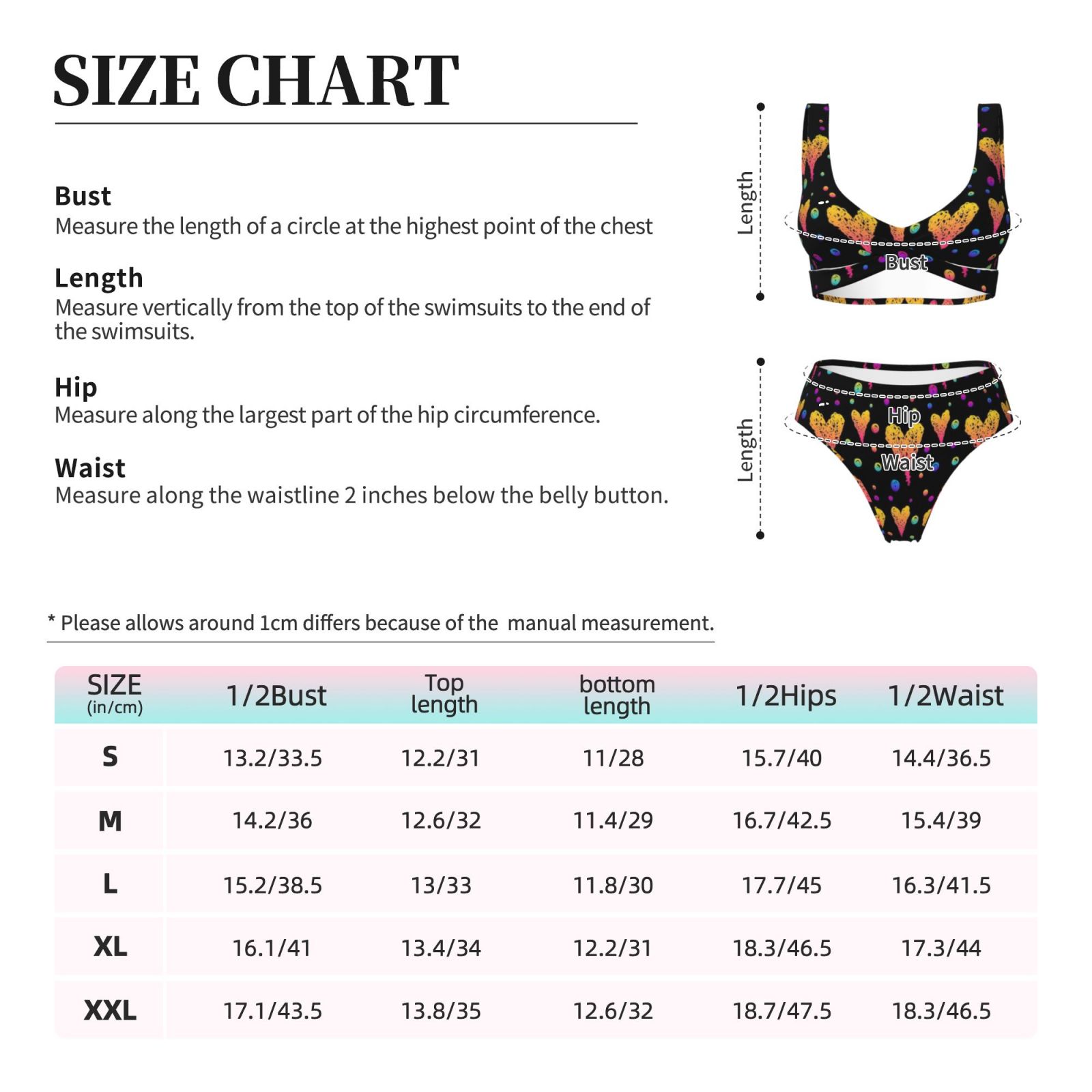 Women's two-piece cross bikini