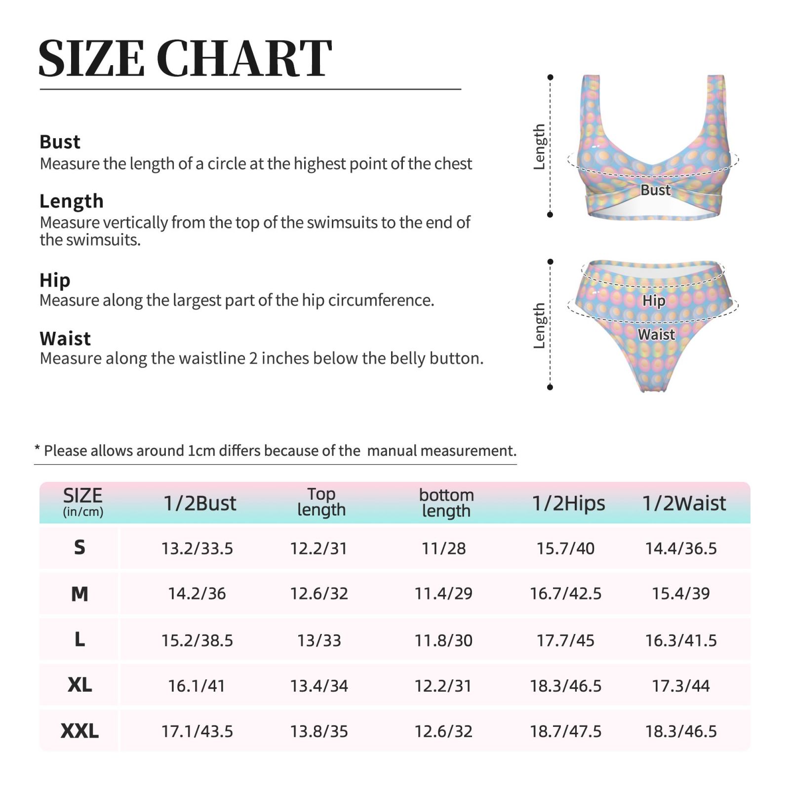 Women's two-piece cross bikini