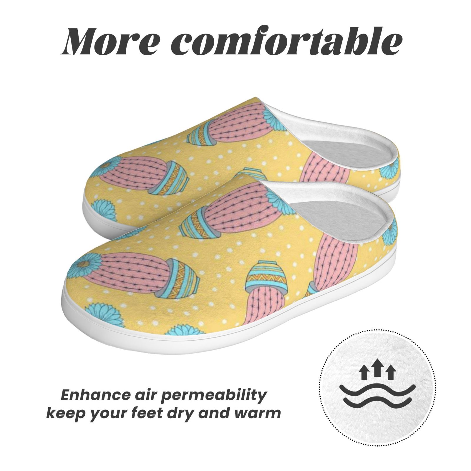 Adult TPR cotton slippers