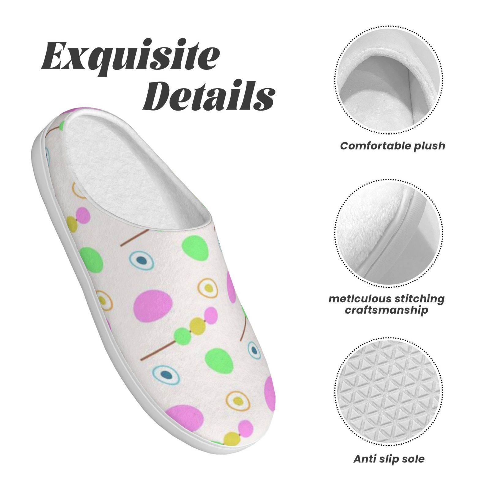 Adult TPR cotton slippers